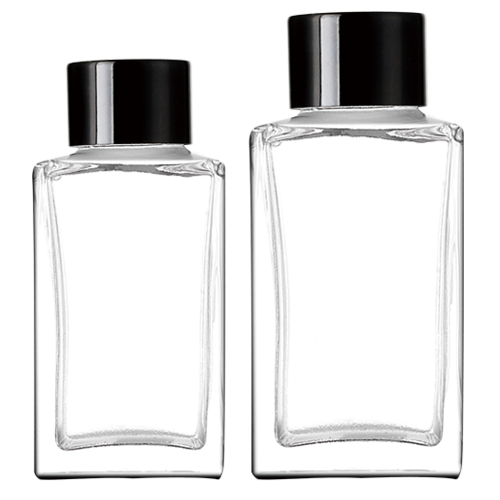 50ml 80ml 100ml 150ml 200ml 250ml empty Aromatherapy Bottle Round square Shaped Clear Reed Diffuser Glass Bottle
