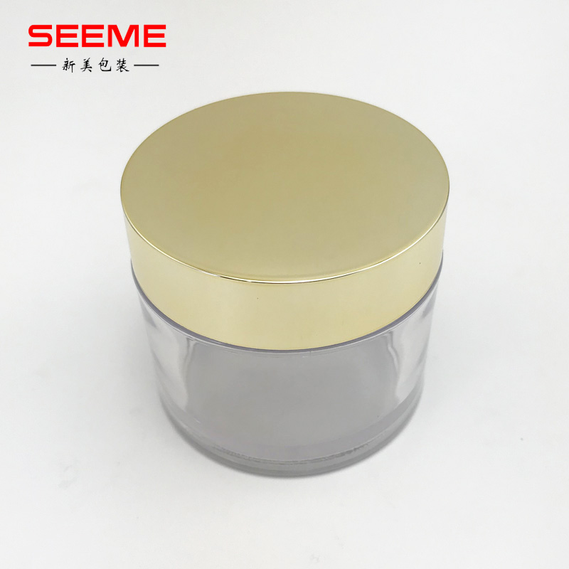 50ml 80ml 100ml clear wholesale PETG plastic jars with lid
