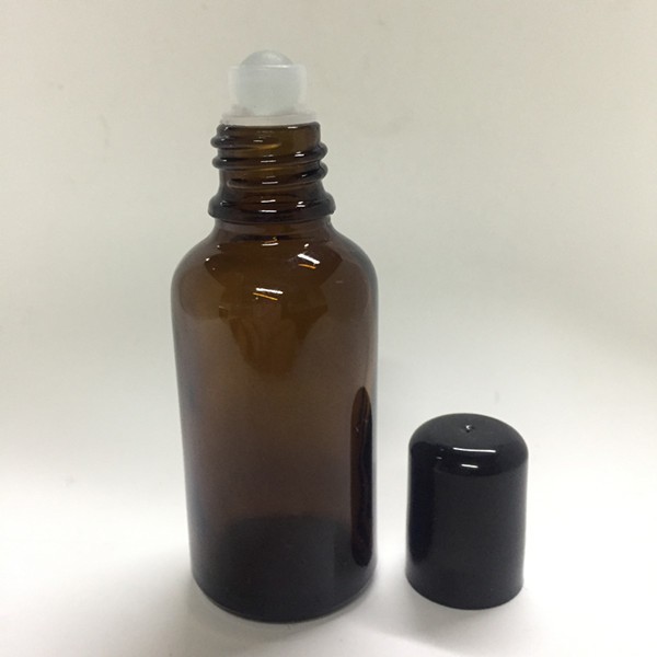 50ml Amber Glass Dropper Bottle With 18mm White Glass Dropper