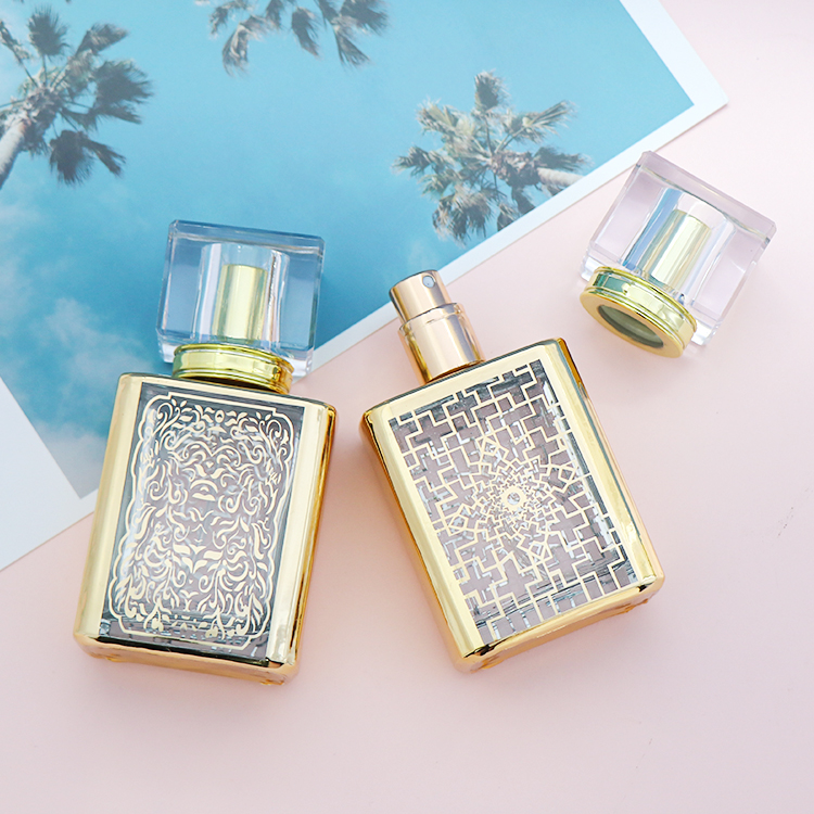 50ml Attar glass perfume bottle arabic style cosmetic packaging