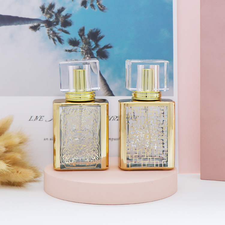 50ml Attar glass perfume bottle arabic style cosmetic packaging