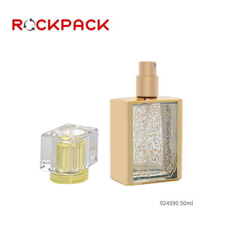 50ml Attar glass perfume bottle arabic style cosmetic packaging