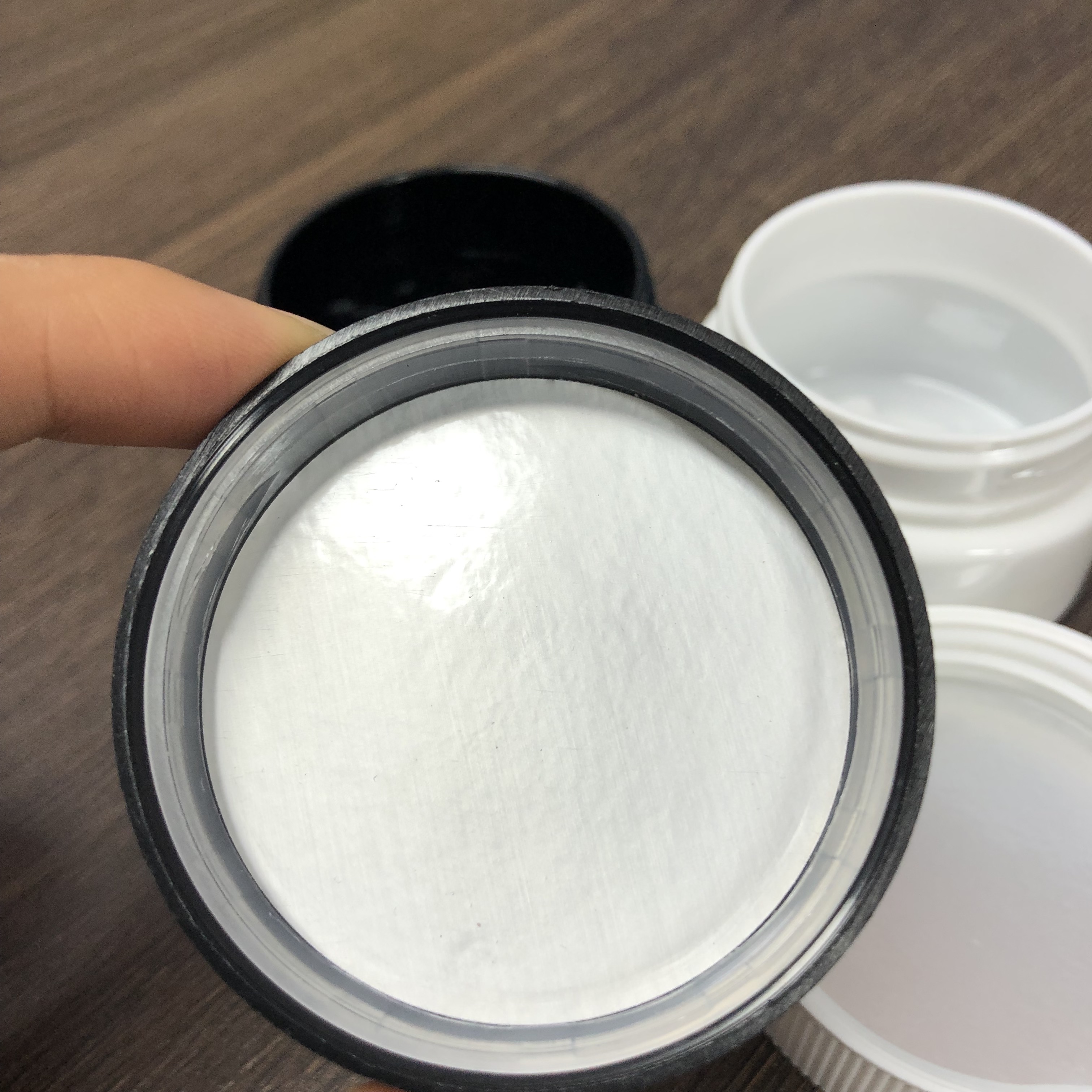 50ml CRC PET Jar Childproof PET jar Plastic Cylinder Medicine Pharma Jar Opaque color with Press Cap Wholesale
