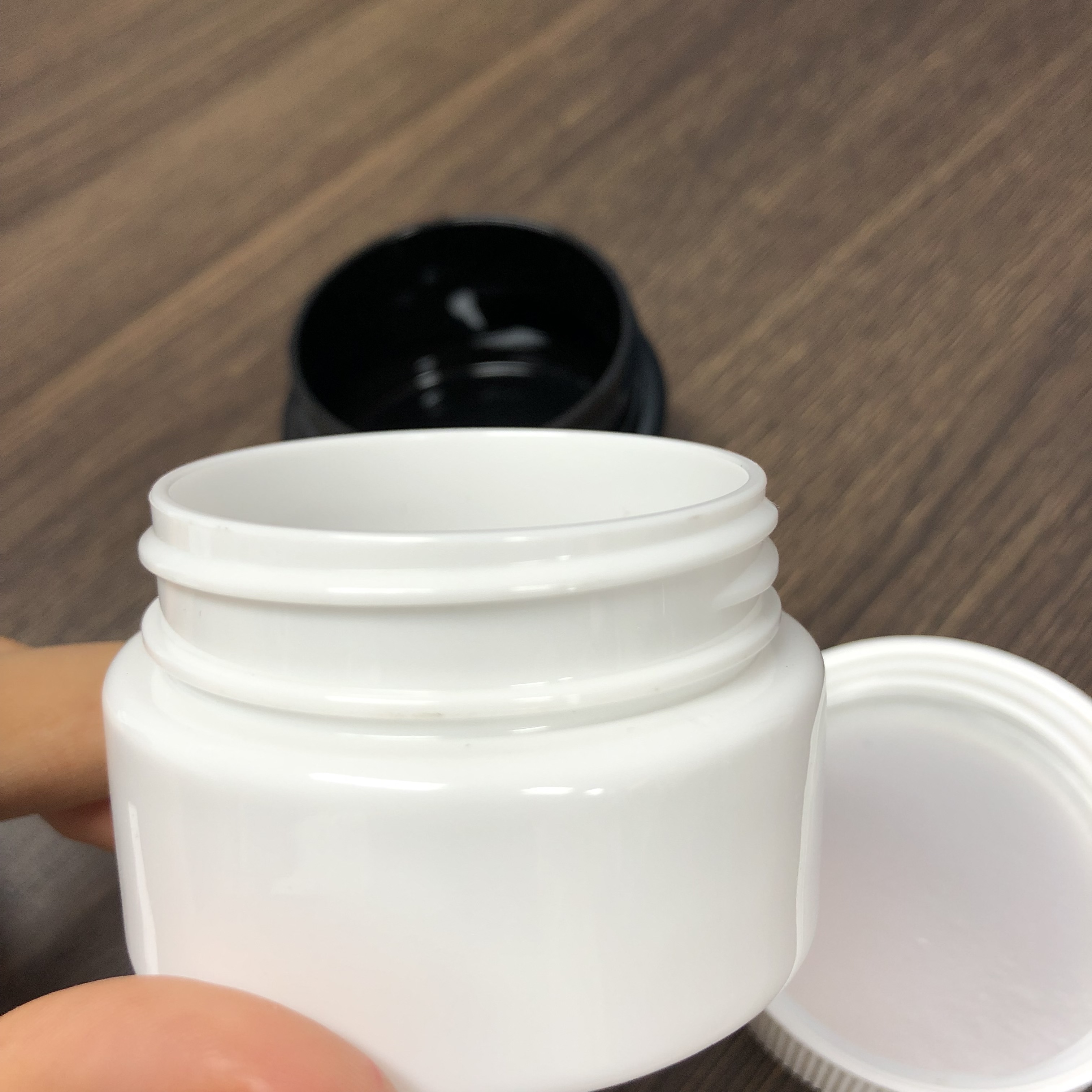 50ml CRC PET Jar Childproof PET jar Plastic Cylinder Medicine Pharma Jar Opaque color with Press Cap Wholesale