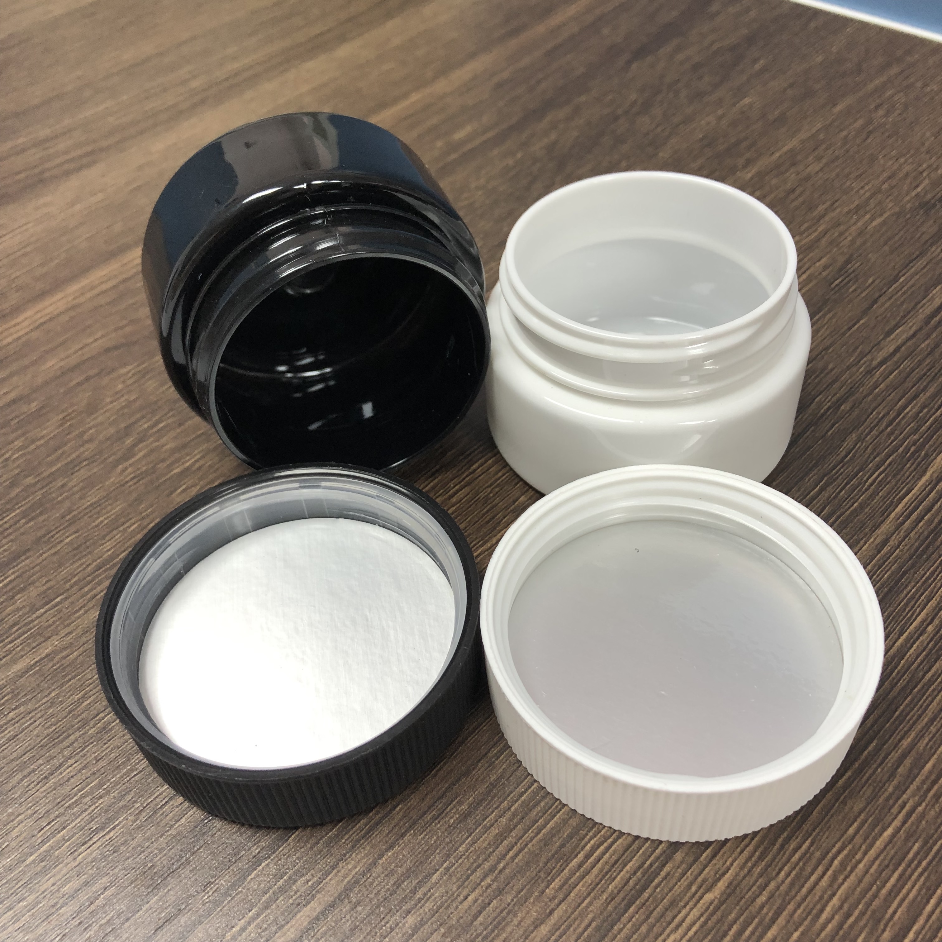 50ml CRC PET Jar Childproof PET jar Plastic Cylinder Medicine Pharma Jar Opaque color with Press Cap Wholesale