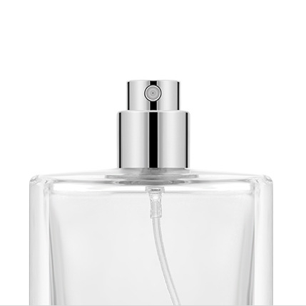 50ml Classic Square Perfume Glass Pump Spray Bottle Luxury Clear Mist Atomizer