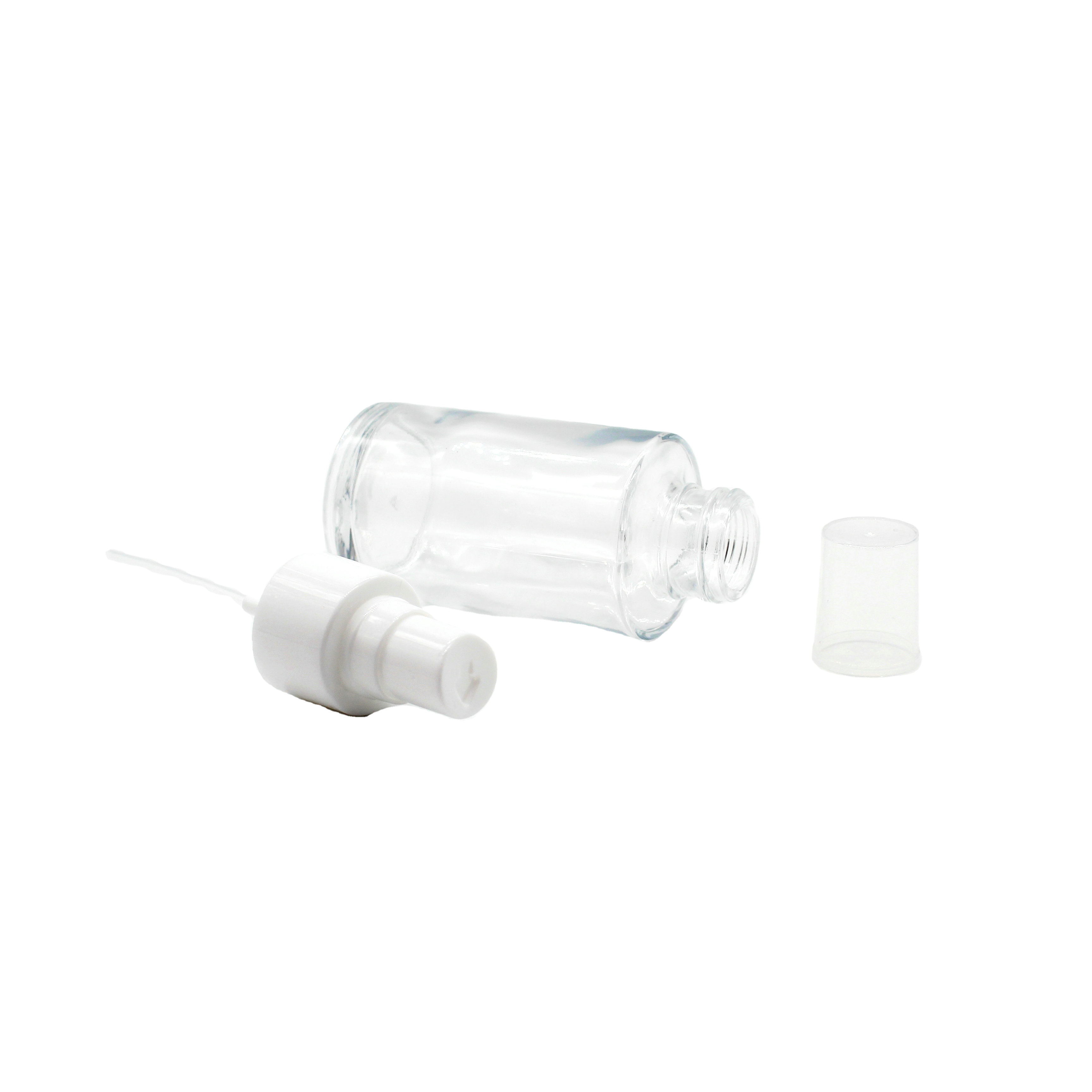 50ml Clear Empty Refill Glass Fine Mist Glass Spray Bottle bottles with Atomizer