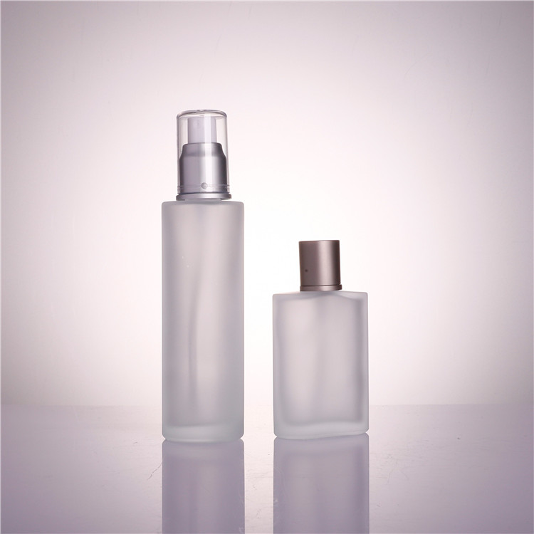50ml Clear Glass Spray Perfume Bottle Personal Care Sandblasted Surface