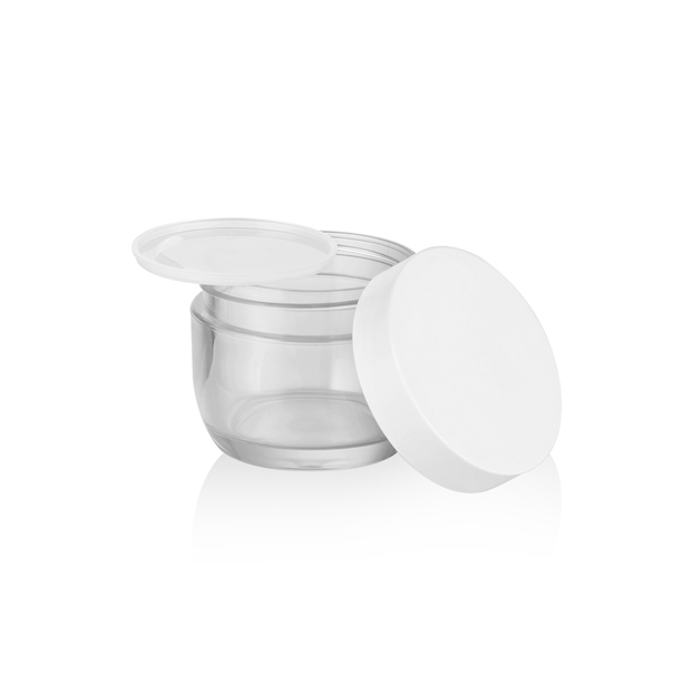 50ml  Cosmetic Cream Jar hair gel PET recycled plastic cosmetic jars