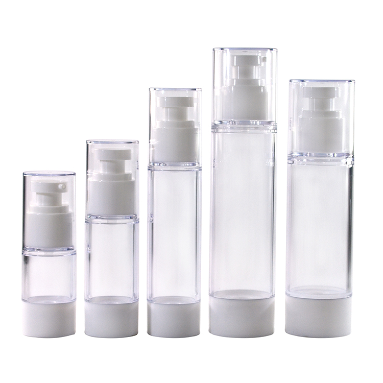 50ml Customized Round Airless Lotion Pump Bottles for Skin Care Products