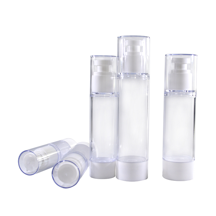 50ml Customized Round Airless Lotion Pump Bottles for Skin Care Products