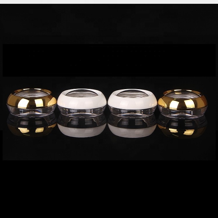 50ml Fancy Empty Plastic Acrylic Cosmetic Jars with Screw Cap for Skin Care Cream