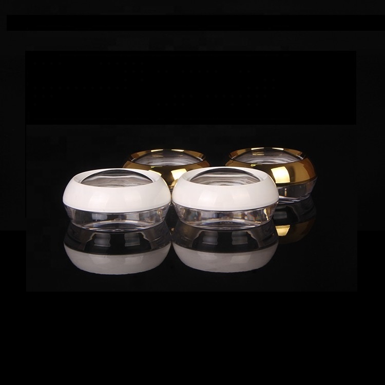 50ml Fancy Empty Plastic Acrylic Cosmetic Jars with Screw Cap for Skin Care Cream