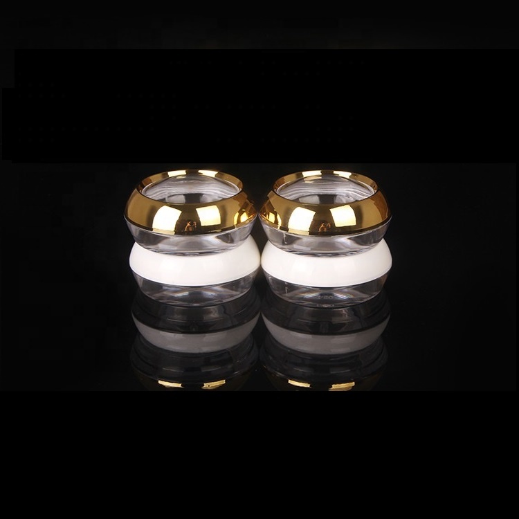 50ml Fancy Empty Plastic Acrylic Cosmetic Jars with Screw Cap for Skin Care Cream