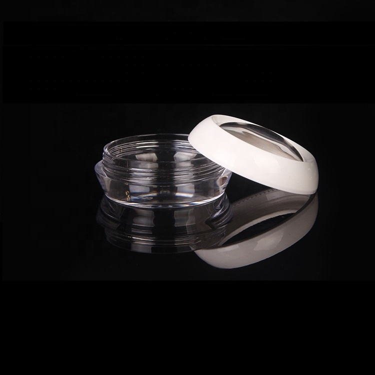 50ml Fancy Empty Plastic Acrylic Cosmetic Jars with Screw Cap for Skin Care Cream