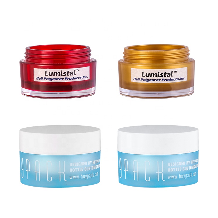 50ml  Glass Like Thick Wall PET Plastic Cosmetic  Cream Jar