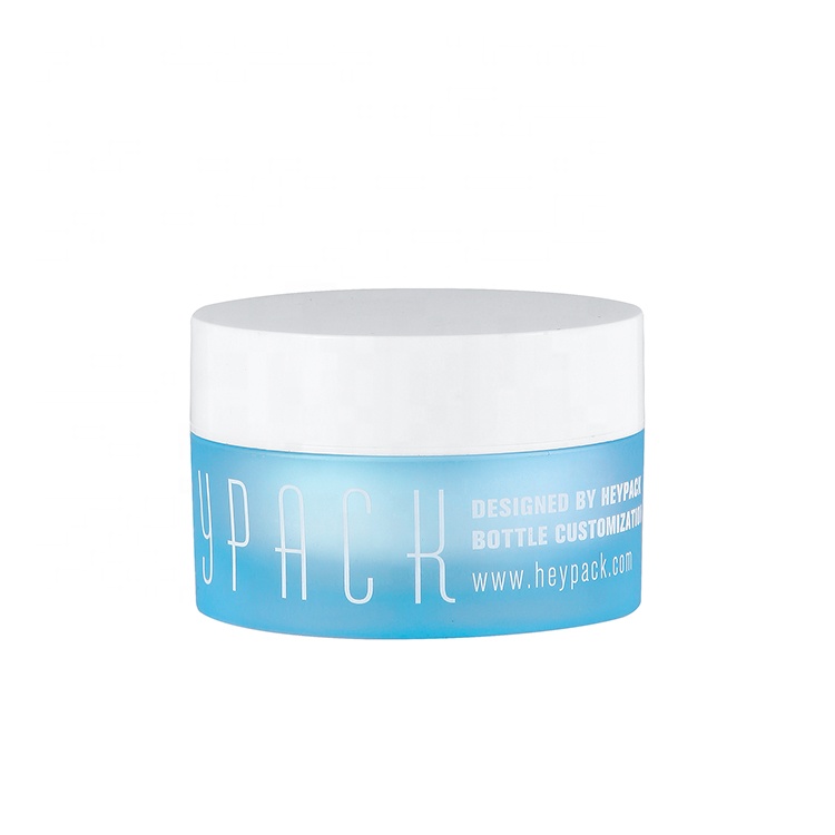 50ml Glass Like Thick Wall PET Plastic Cosmetic Cream Jar