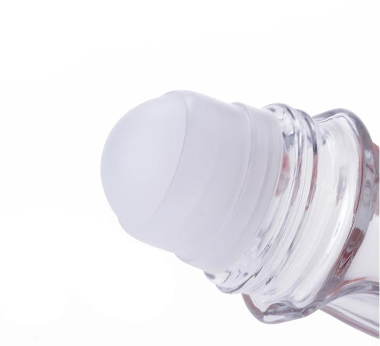 50ml Glass Roll On Deodorant Bottle With Plastic Roller Ball