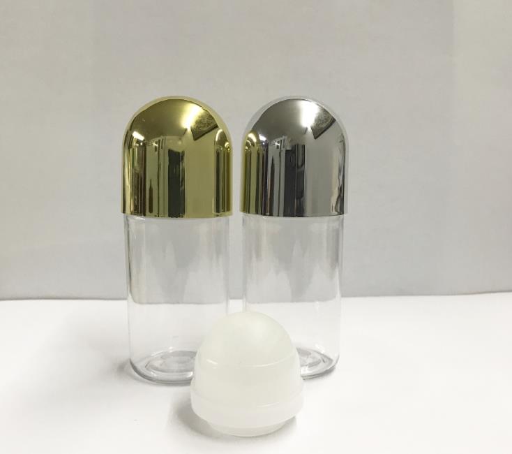 50ml Glass Roll On Deodorant Bottle With Plastic Roller Ball