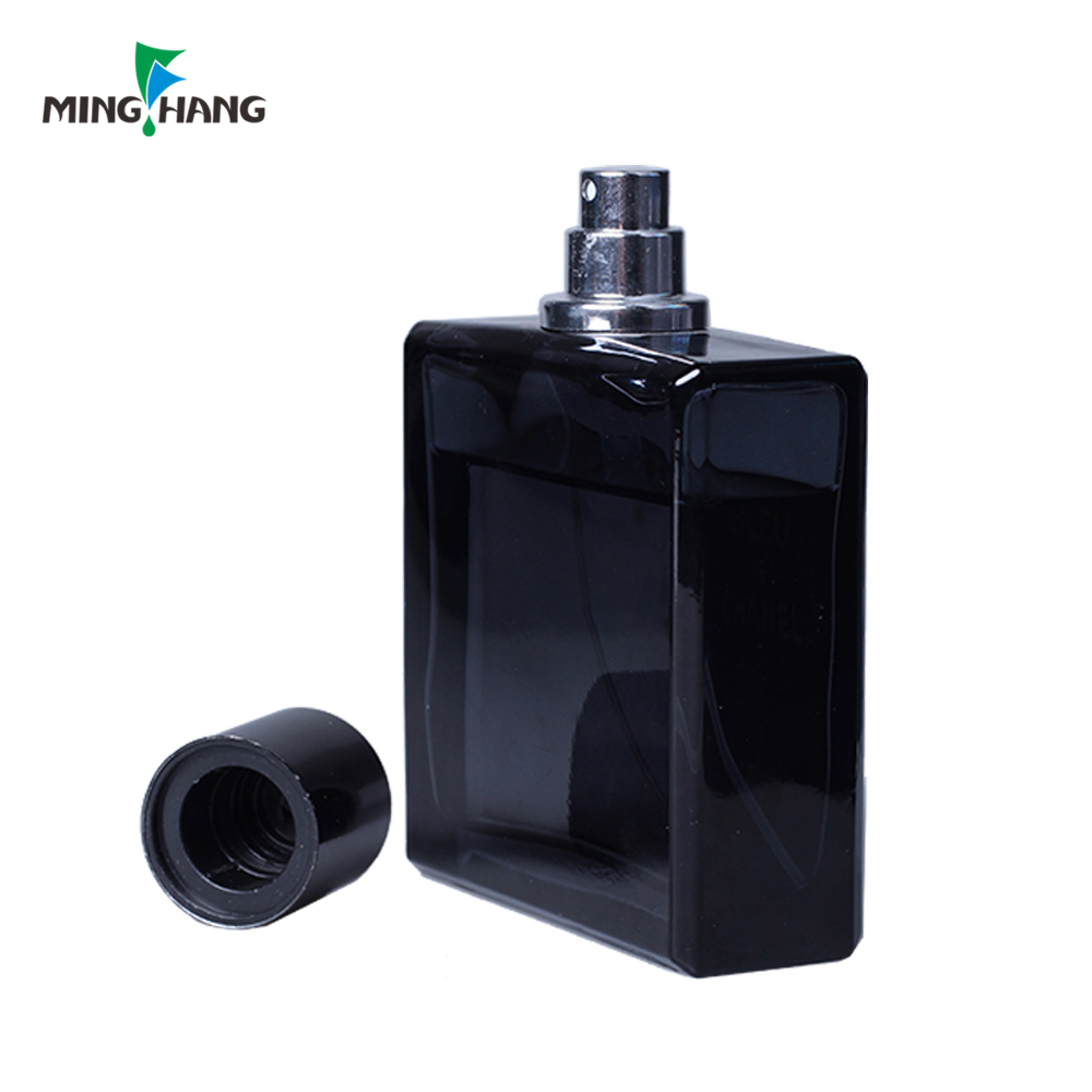50ml High quality black glass spray mini empty perfume bottle for man