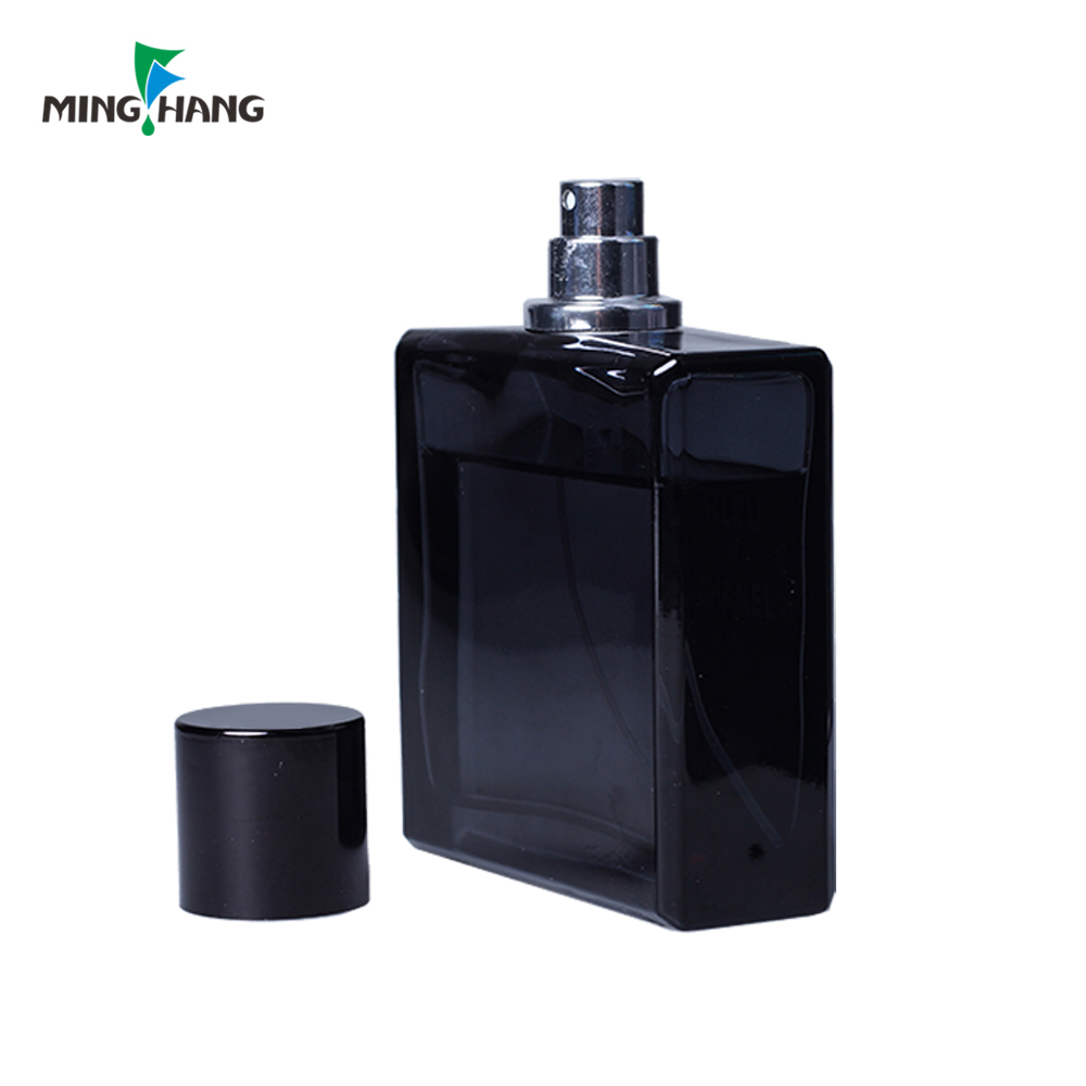 50ml High quality black glass spray mini empty perfume bottle for man