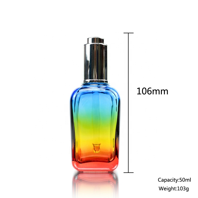 50ml Luxurious upscale perfume glass bottle with dropper