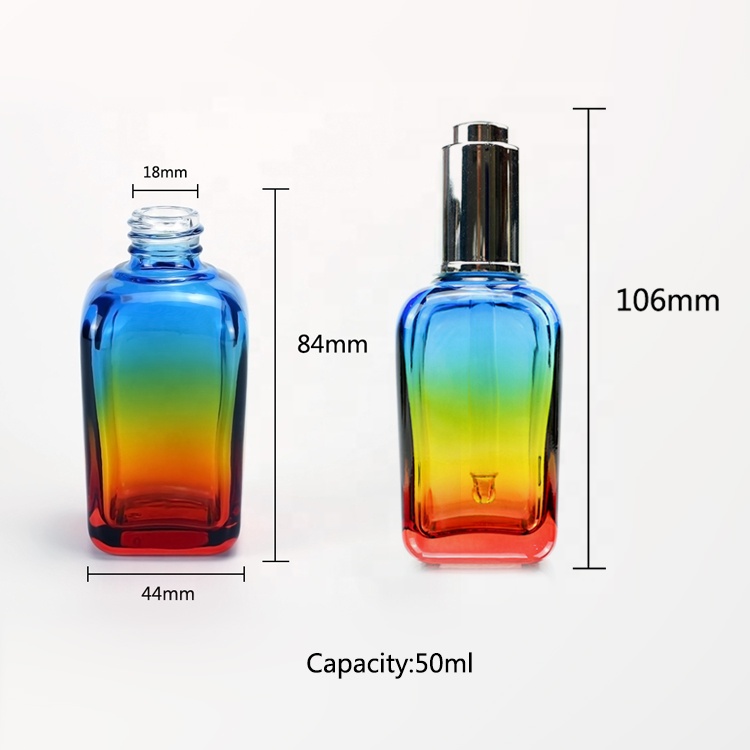 50ml Luxurious upscale perfume glass bottle with dropper