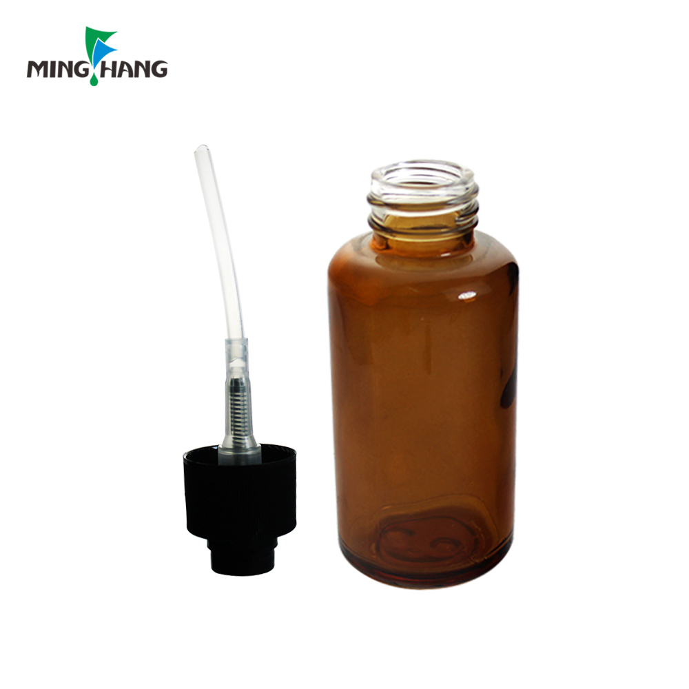 50ml Luxury Packaging Customized Glass Face Lotion body butter scrub Bottle PUMP Sprayer Frosted Skin Care Cream cosmetic jar