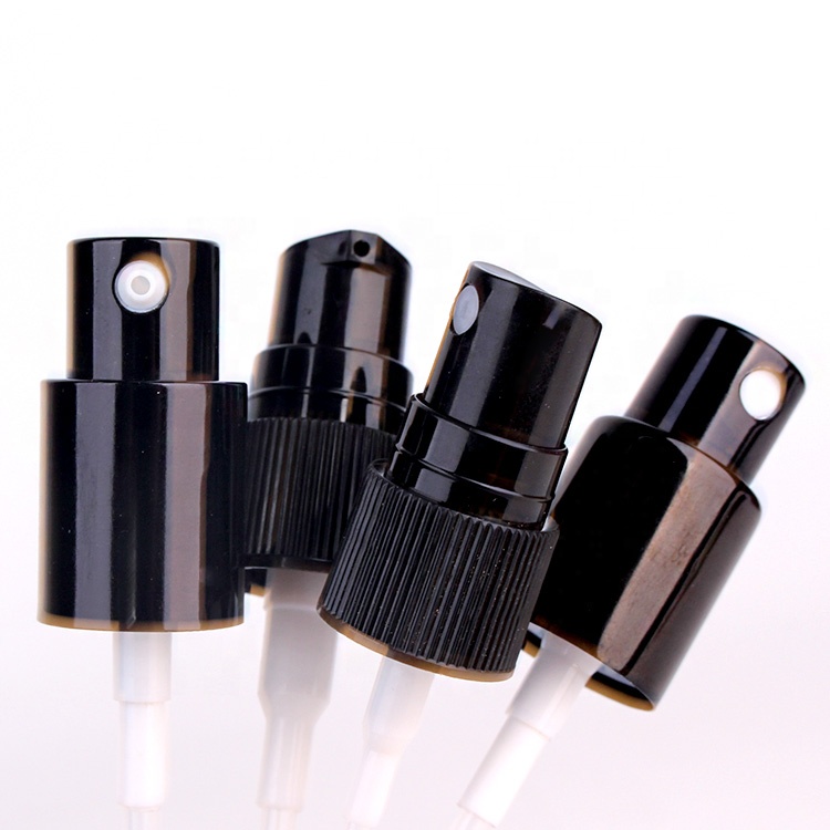 50ml Matte black glass cosmetic spray bottle with fine mist sprayer