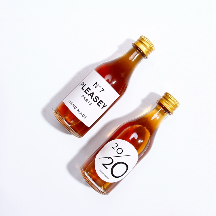 50ml Mini Glass  Bottle Alcohol Drink Liquor Wine Whisky Bottle With Screw Lid Miniature Bottle For Spirits
