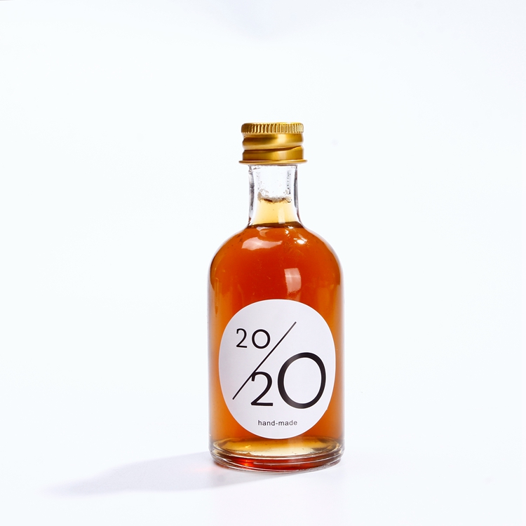 50ml Mini Glass Bottle Alcohol Drink Liquor Wine Whisky Bottle With Screw Lid Miniature Bottle For Spirits