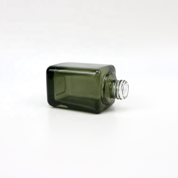 50ml NEW Desgin green square glass dropper serum bottle cosmetic bottle for skin care packaging