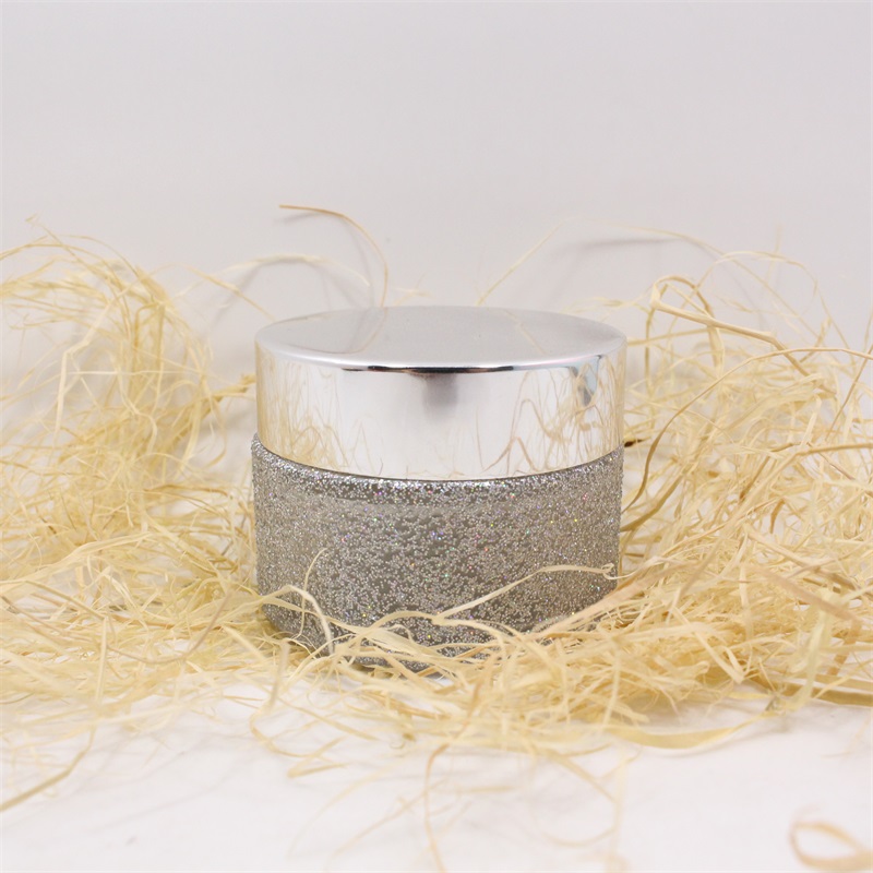 50ml New Clear Frosted Cosmetic Cream Glass Jar 50g