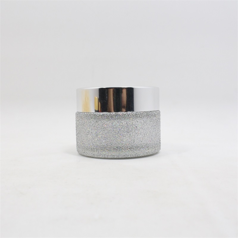 50ml New Clear Frosted Cosmetic Cream Glass Jar 50g