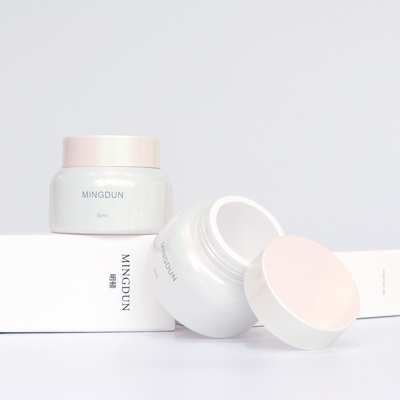 50ml PETG Eco Friendly Plastic Cream Jar High Quality Skin Care Packaging Manufacture Luxury Plastic Cosmetic Jar With Lidr