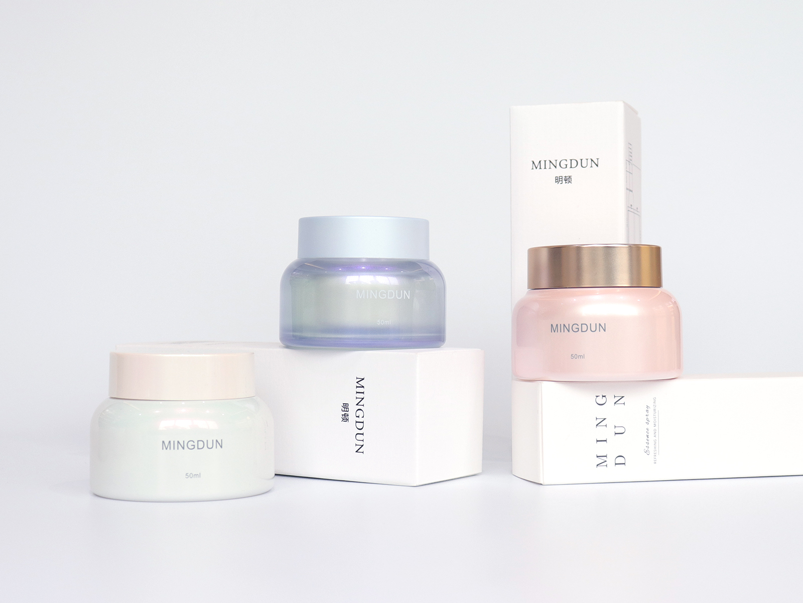 50ml PETG Eco Friendly Plastic Cream Jar High Quality Skin Care Packaging Manufacture Luxury Plastic Cosmetic Jar With Lidr