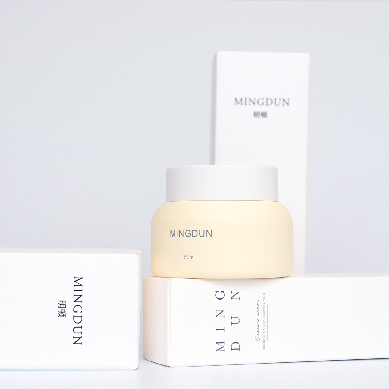 50ml PETG Skin Care Cream Jar Wholesale Plastic Heavy Luxury Jar With Lid Luxury Cosmetic Cream Packaging Bottle And Jar