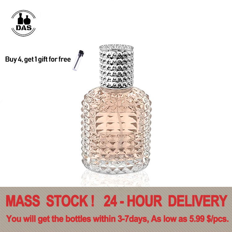 50ml Refillable Clear Glass Luxury Spray Perfume Bottle Empty Atomizer Bottle