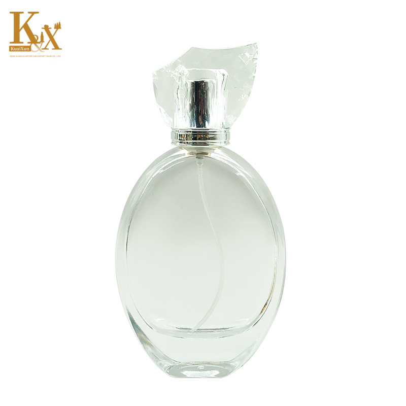 50ml Round Clear Empty Refillable Glass Spray Perfume Bottle