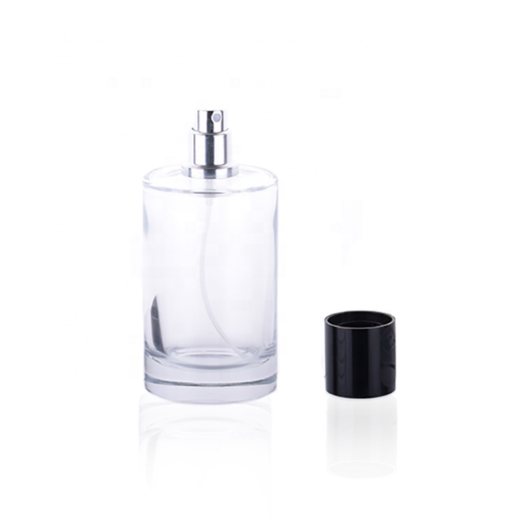 50ml Round CylinderTransparent Spray Glass Perfume Bottle