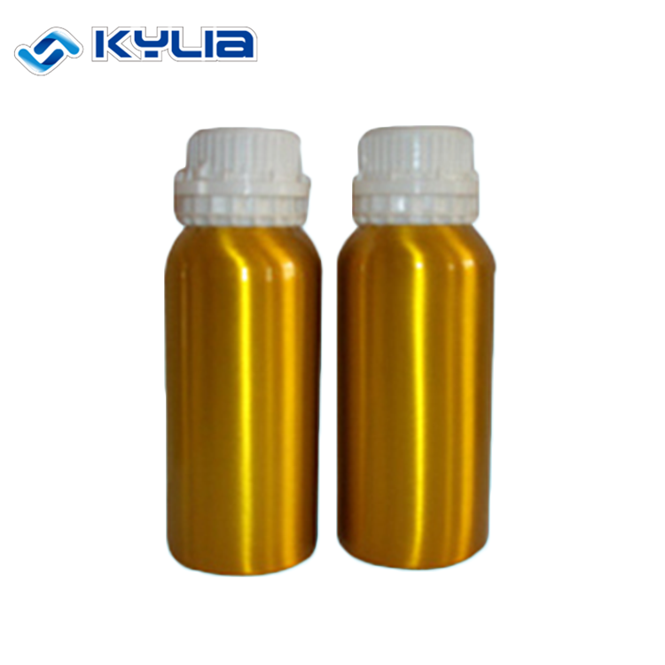 50ml Round Silver Golden Color Aluminum Essential Oil Bottle With White Screw Cap