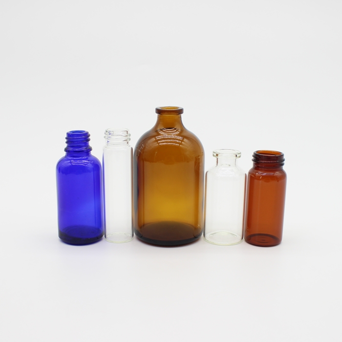 50ml Soda-Lime Liquid Medicine Glass Vial With Child Proof And Tamper Proof Caps