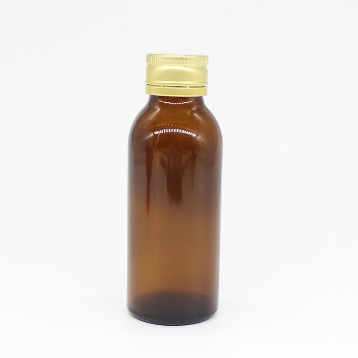 50ml Soda-Lime Liquid Medicine Glass Vial With Child Proof And Tamper Proof Caps