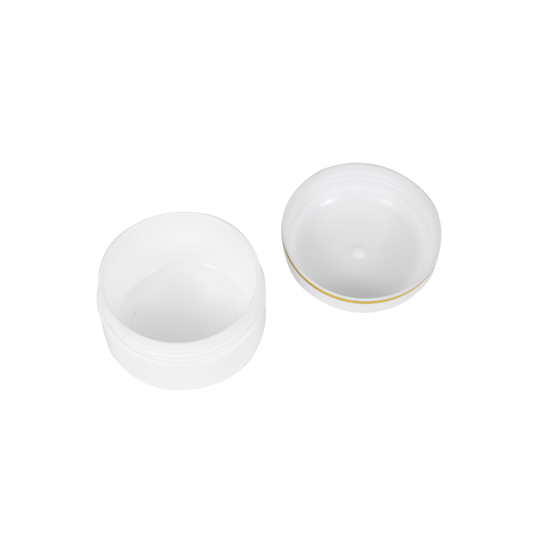 50ml White PP Plastic Jar For Cosmetic Cream