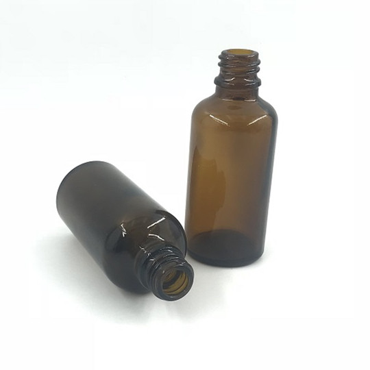 50ml amber essential oil glass bottle with tamper proof cap
