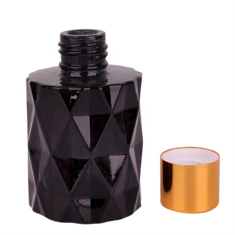 50ml black color glass diffuser bottle empty reed diffuser perfume glass bottle