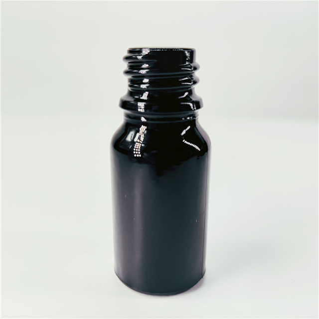 50ml black glass essential oil bottles Boston round bottle