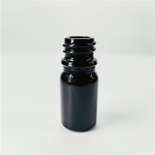 50ml black glass essential oil bottles Boston round bottle