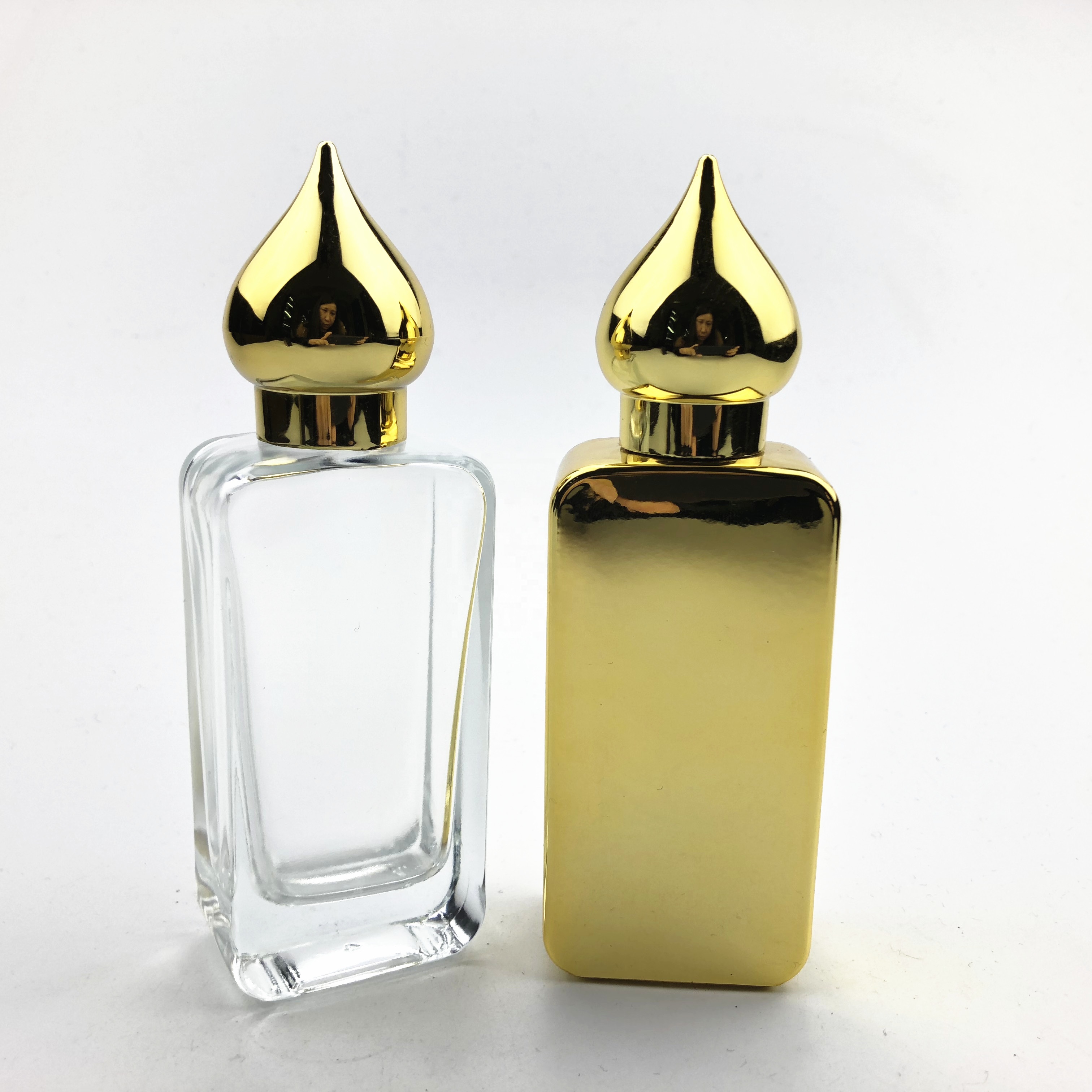 50ml black gold hot empty manufacture empty wholesale perfume bottles