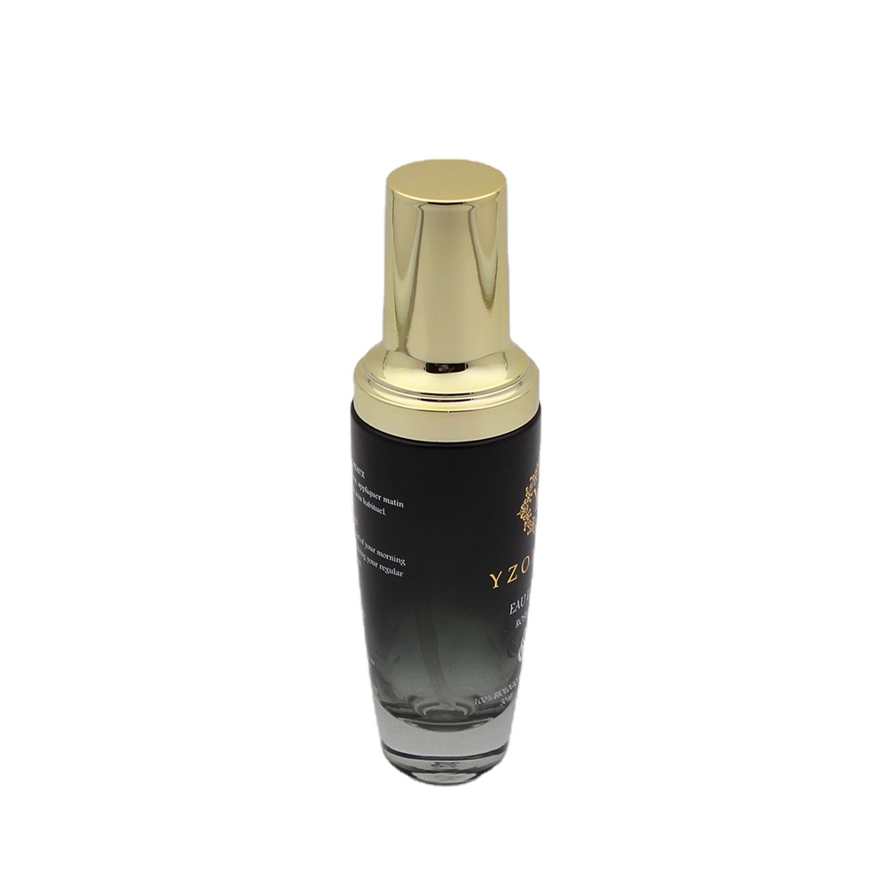 50ml bulk empty black glass cosmetic bottle set